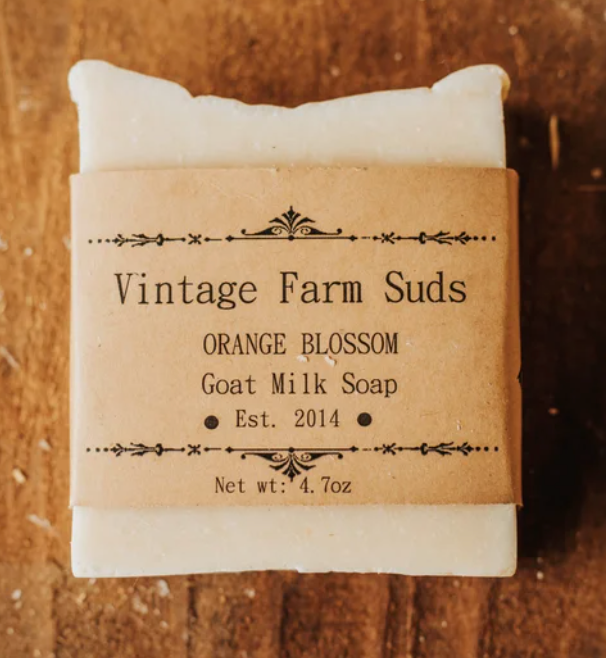 Orange Blossom Goats milk soap