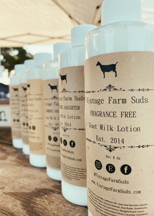 Goats milk lotion
